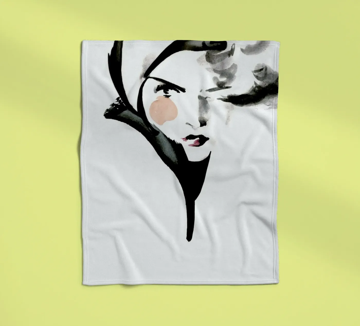 Winterliese Fleecedecke von Ekaterina Koroleva