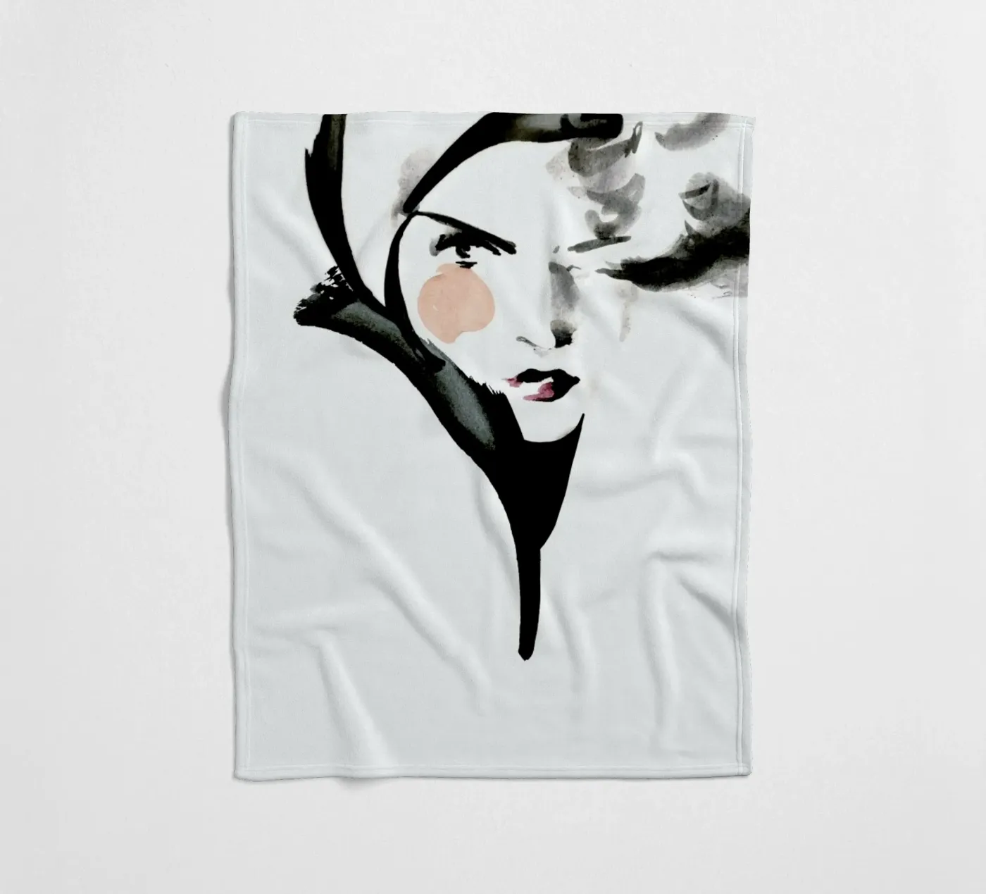 Winterliese Fleecedecke von Ekaterina Koroleva