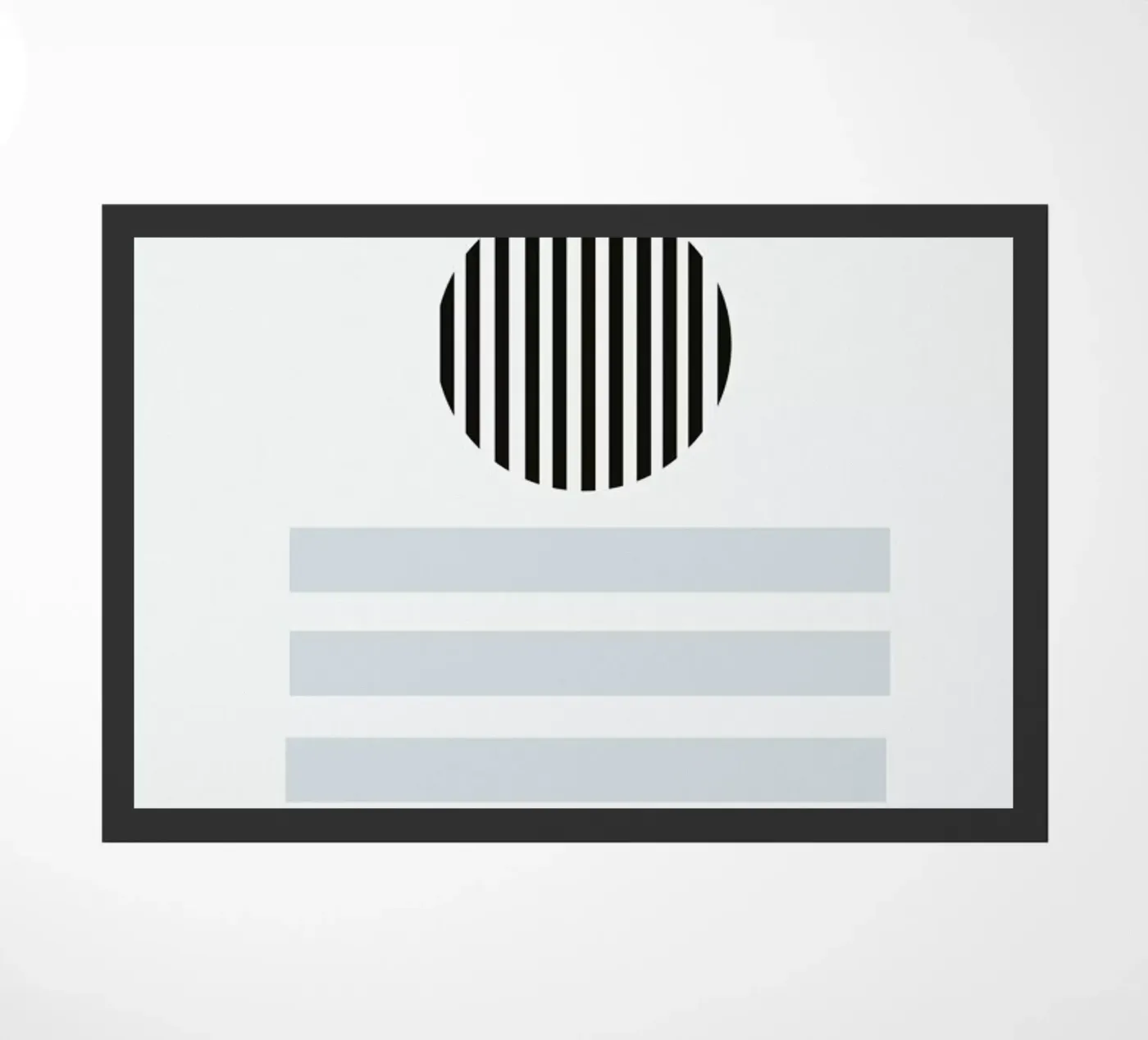 Eleni doormat by Charlotte Winter