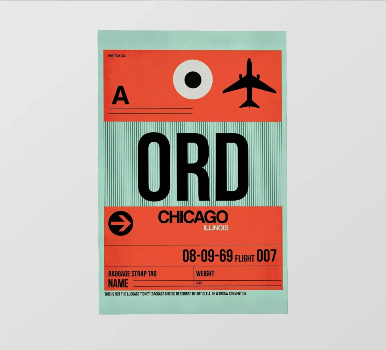 ORD-Chicago pellicola backlit da Naxart