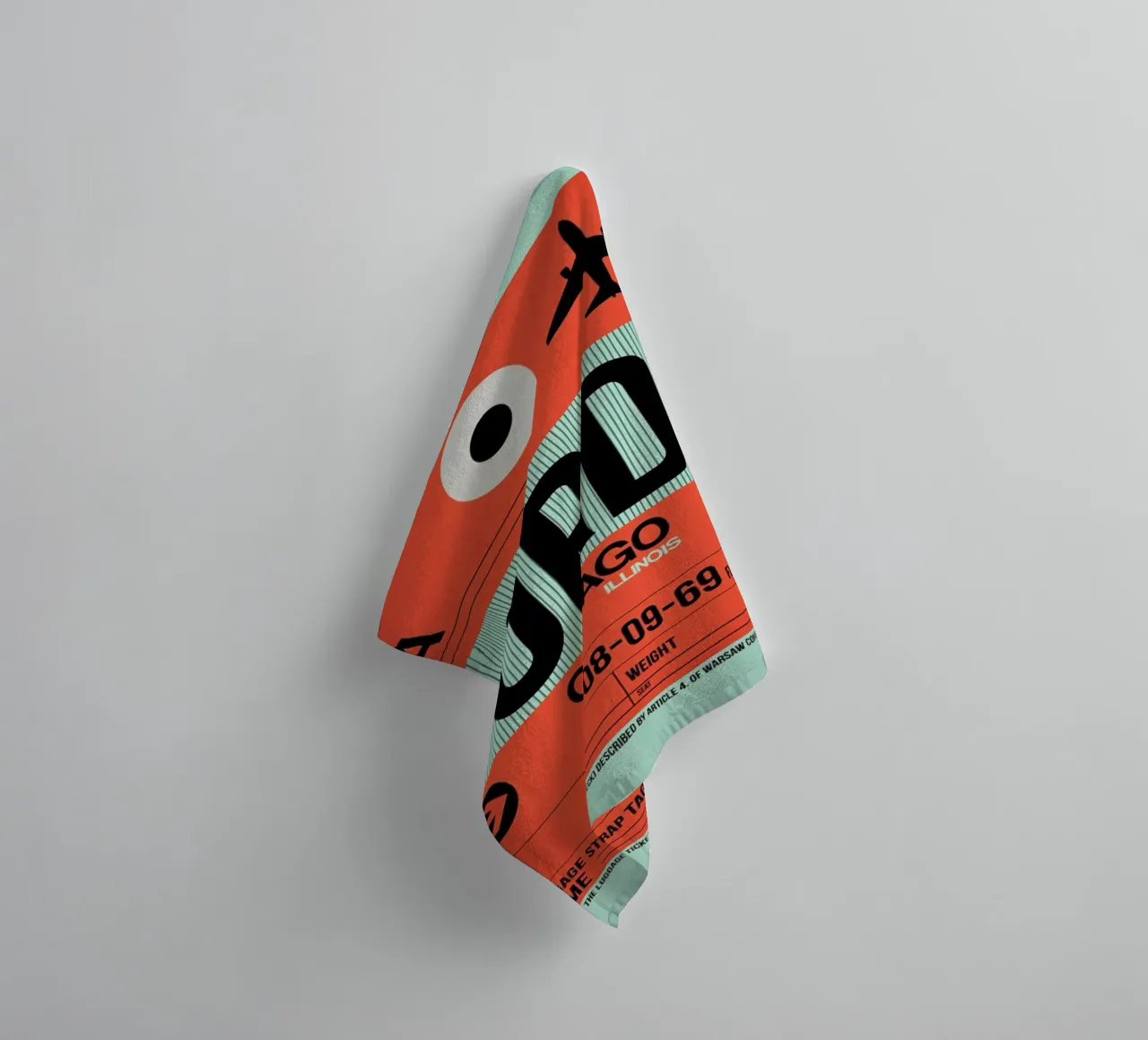 ORD-Chicago towel by Naxart
