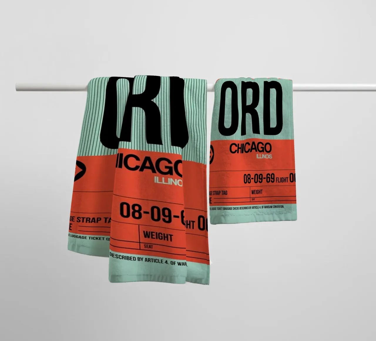 ORD-Chicago towel by Naxart