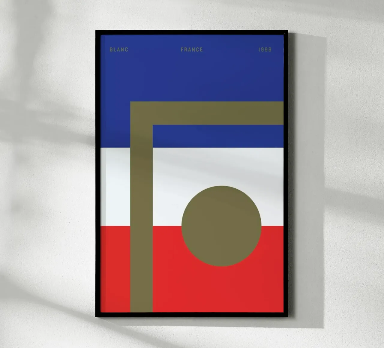 Blanc poster van Nick Barclay