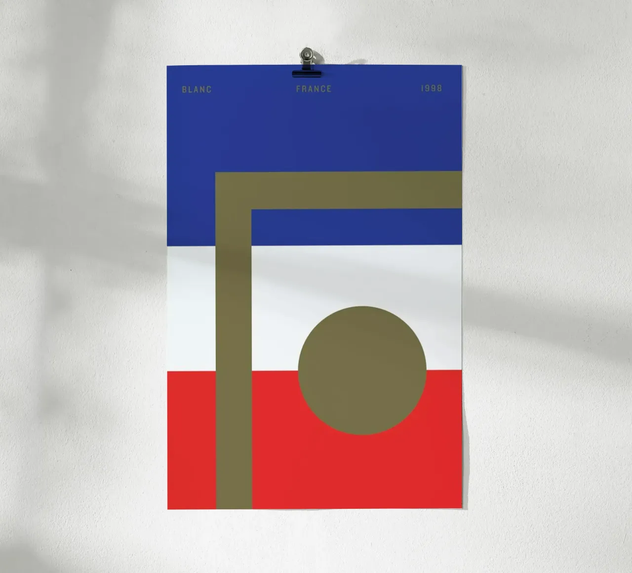 Blanc poster van Nick Barclay