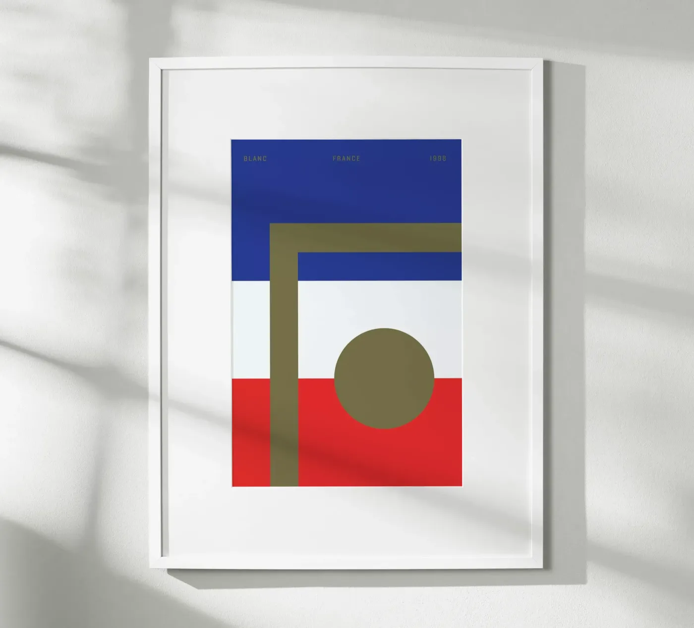 Blanc Poster von Nick Barclay