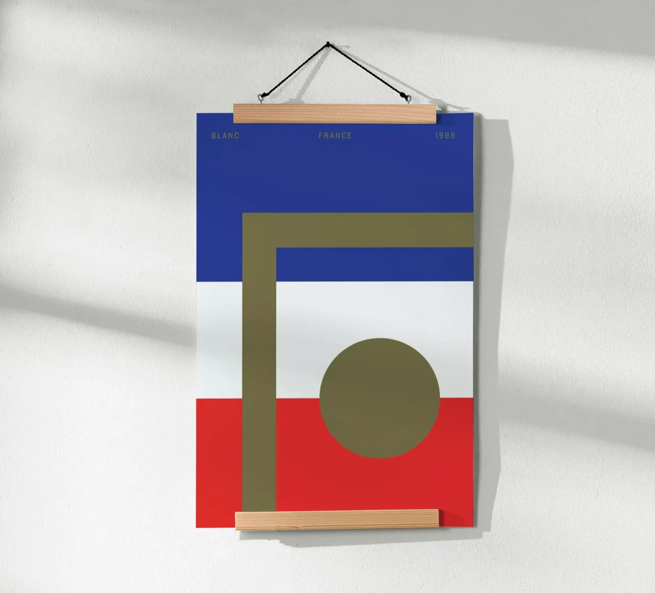 Blanc poster van Nick Barclay