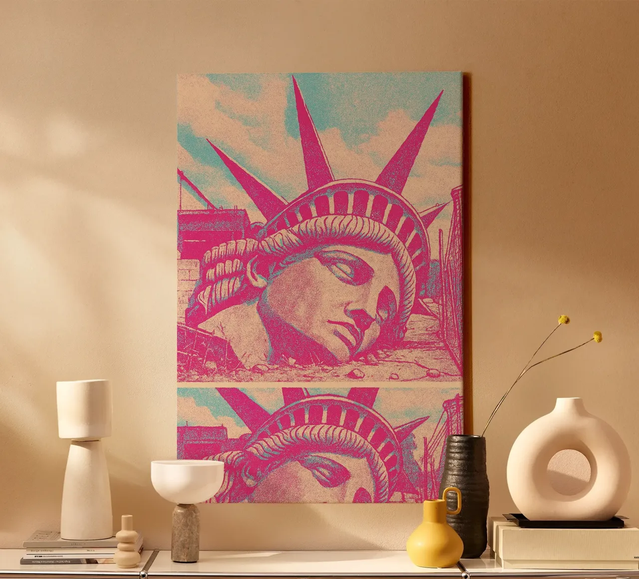 Freedom Is Falling canvas met Baklijst van typealive