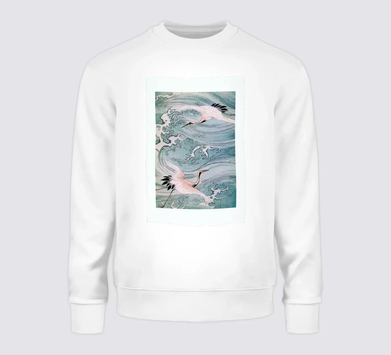 Storks Over Water felpa da Flora & Fauna