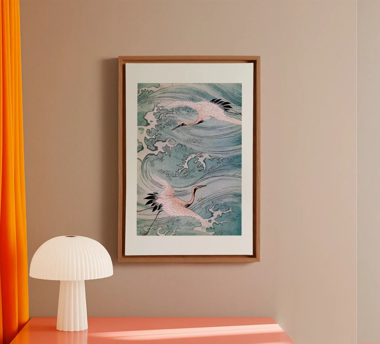 Storks Over Water toile de Flora & Fauna