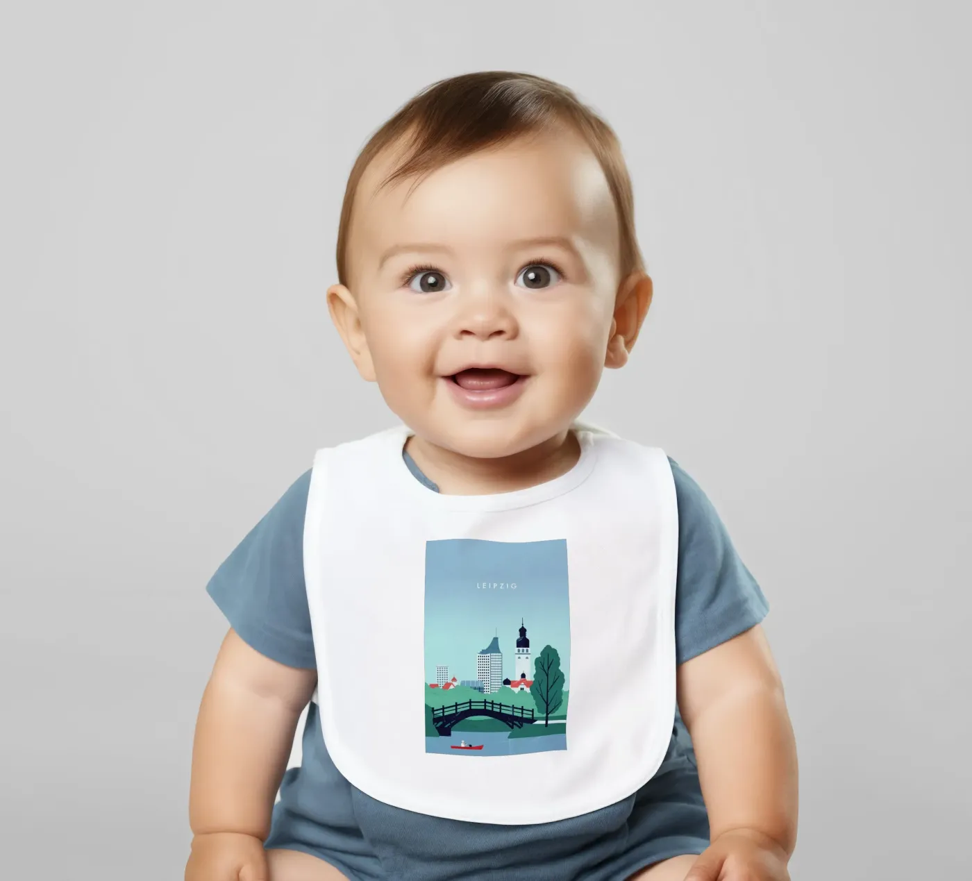 Leipzig baby slabbetje van Katinka Reinke