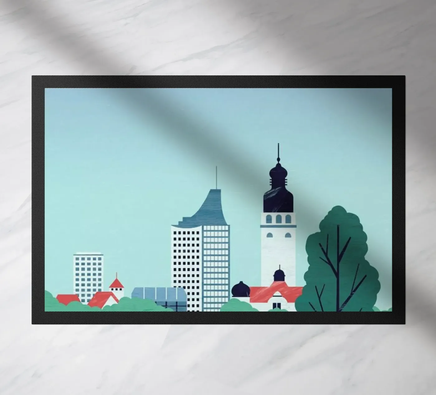 Leipzig deurmat van Katinka Reinke