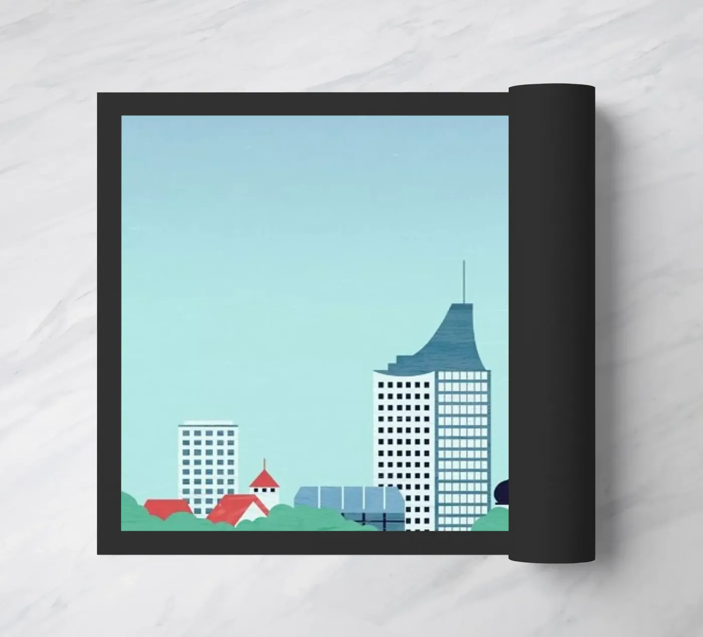 Leipzig deurmat van Katinka Reinke