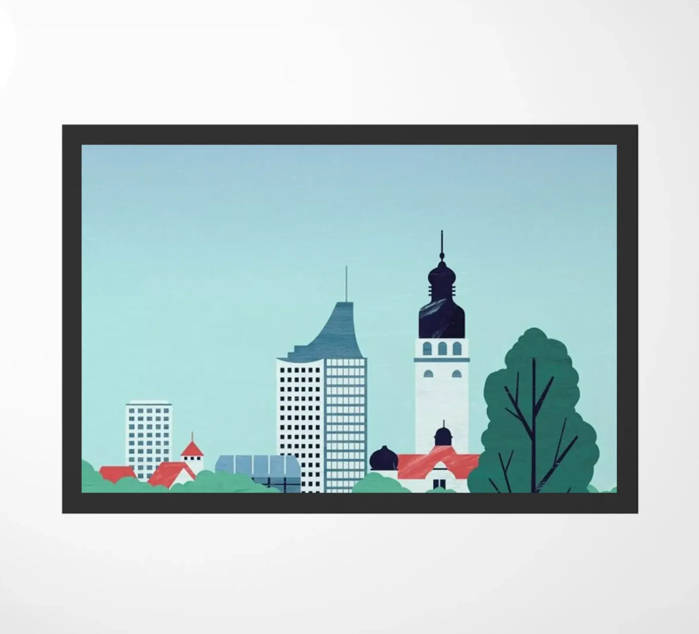 Leipzig deurmat van Katinka Reinke