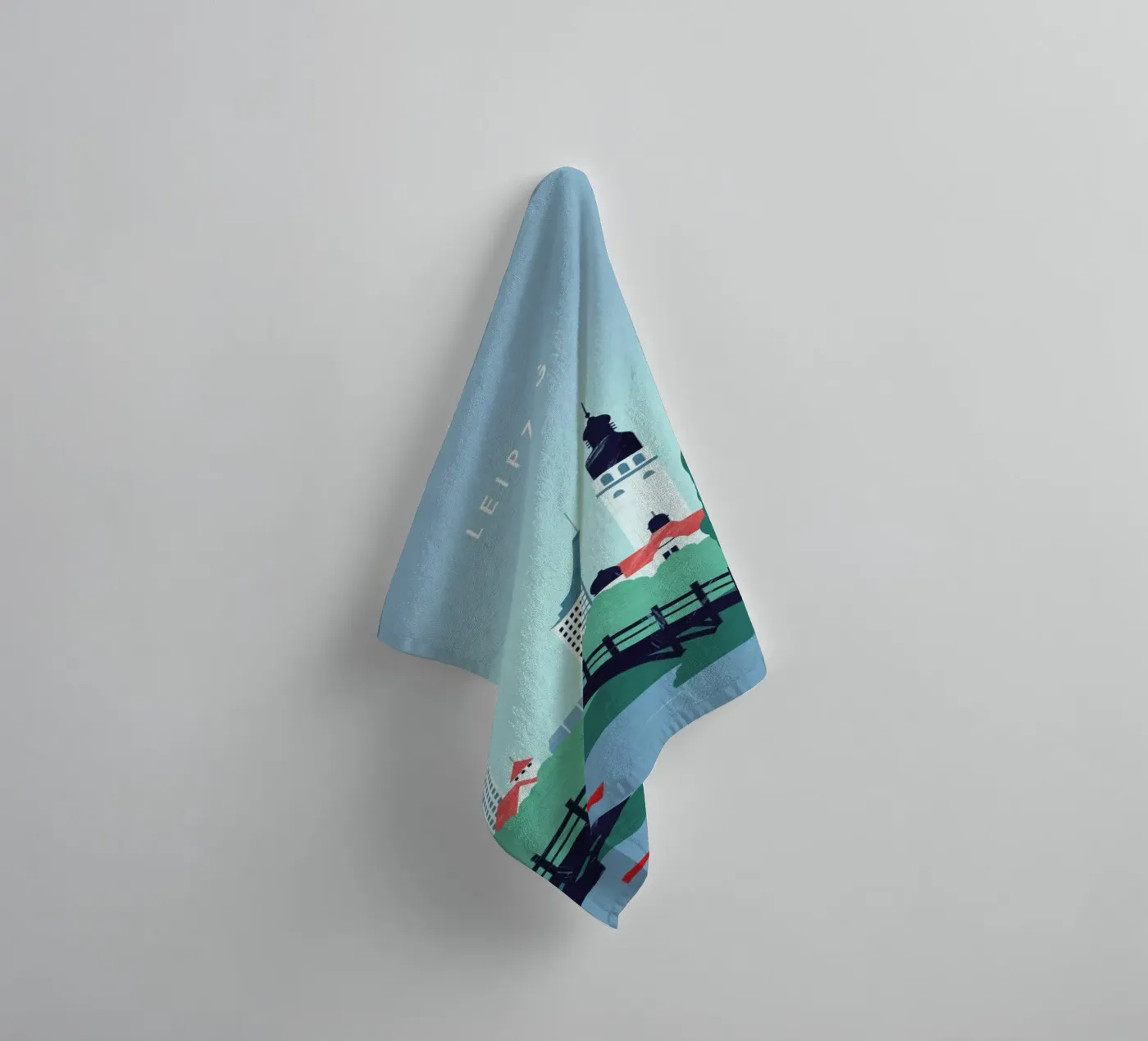 Leipzig towel by Katinka Reinke