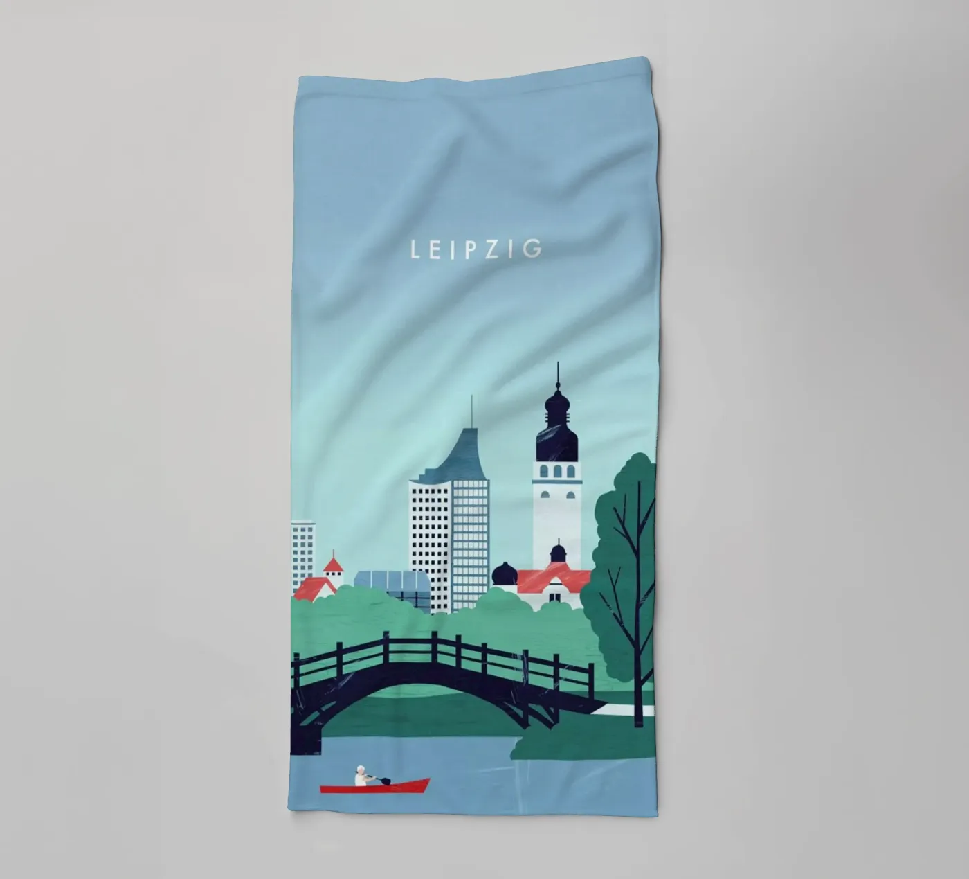 Leipzig towel by Katinka Reinke