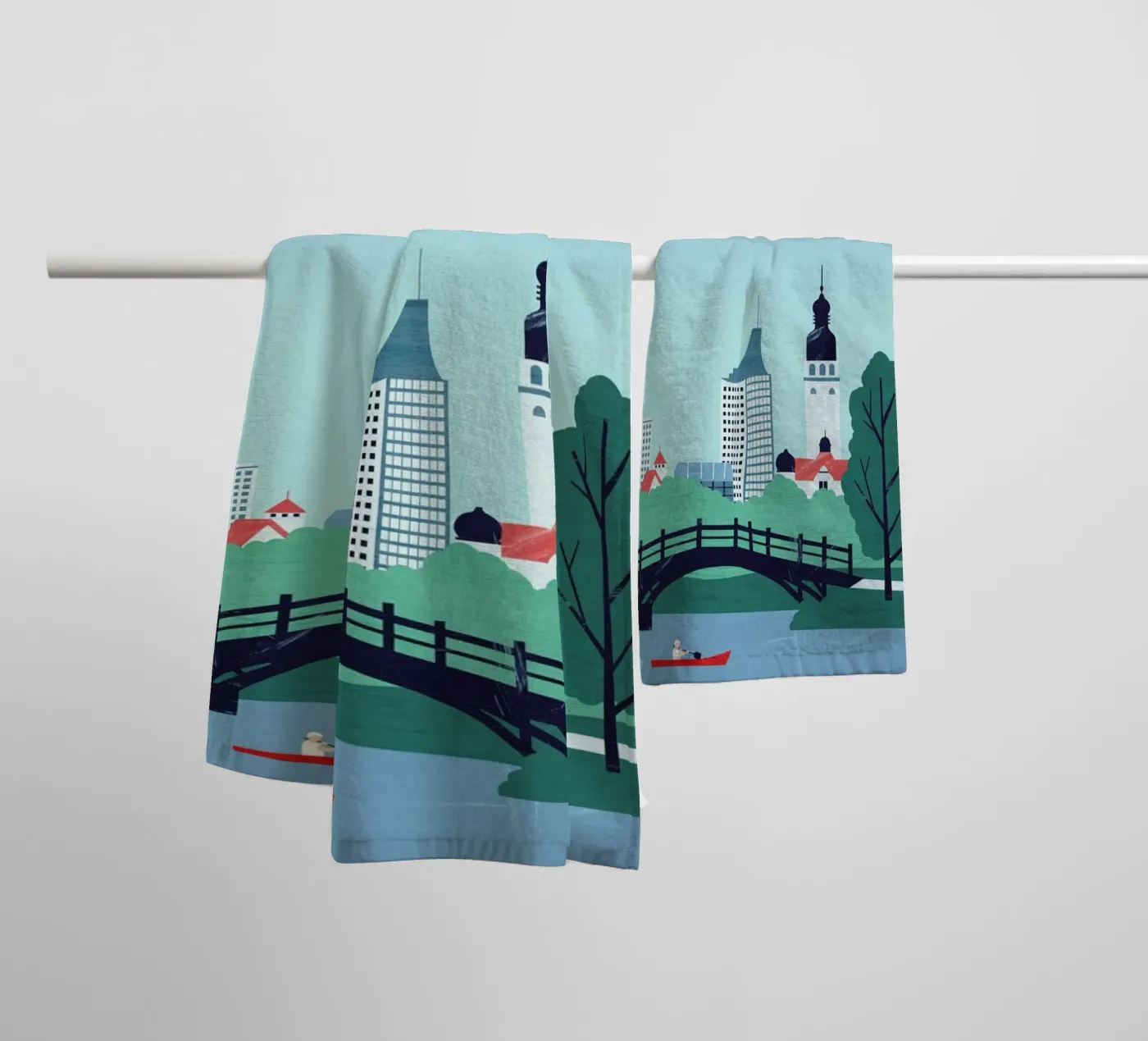 Leipzig towel by Katinka Reinke