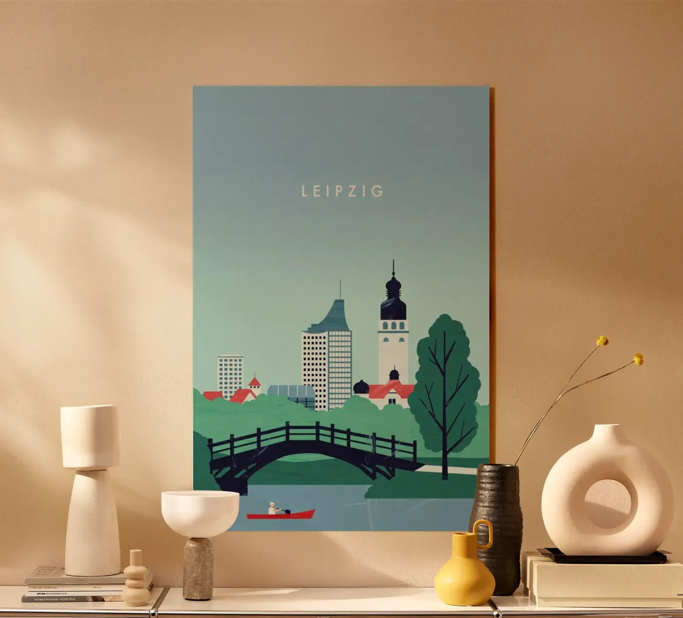 Leipzig acryl van Katinka Reinke