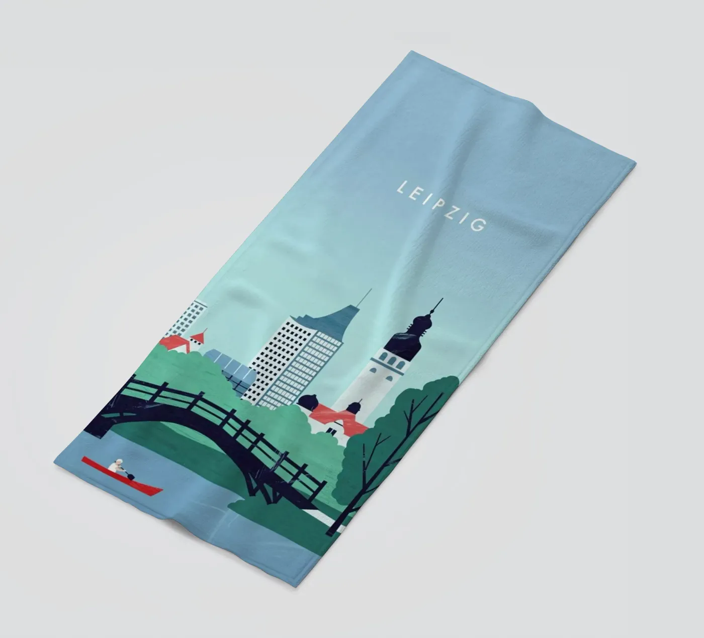 Leipzig strandhanddoek van Katinka Reinke