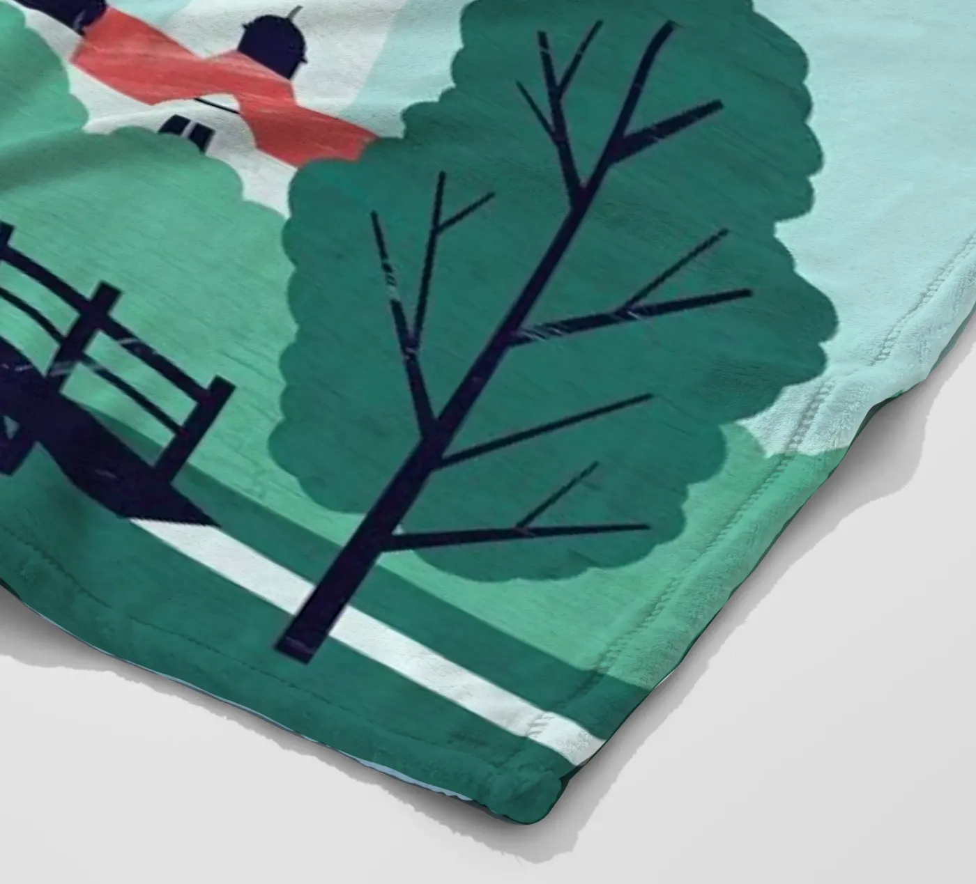 Leipzig fleece blanket by Katinka Reinke