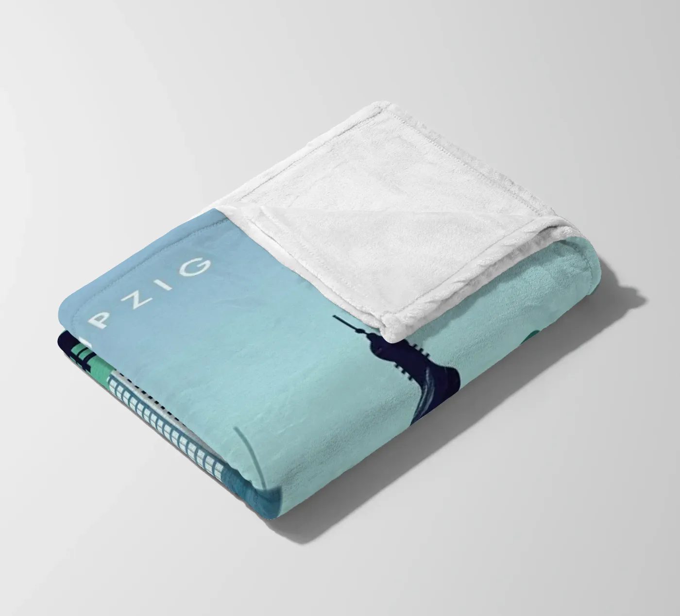 Leipzig fleece blanket by Katinka Reinke