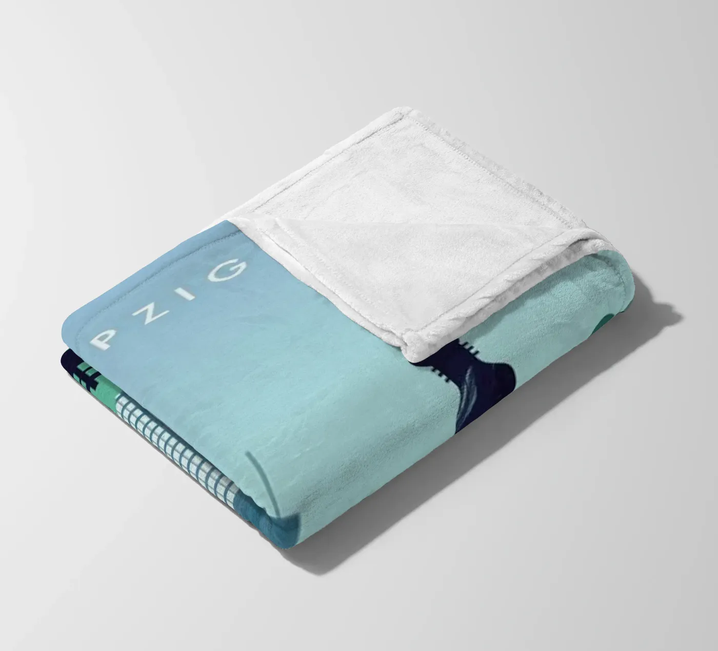 Leipzig fleece blanket by Katinka Reinke