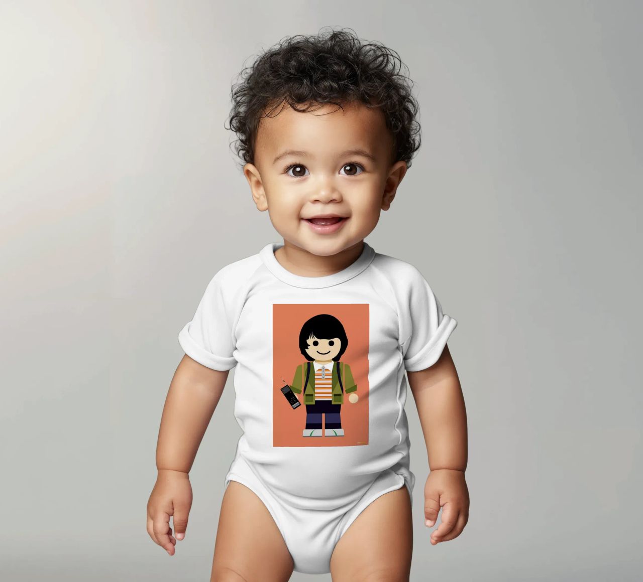 Mike Toy Kurzarm Babybody von Rafa Gomes