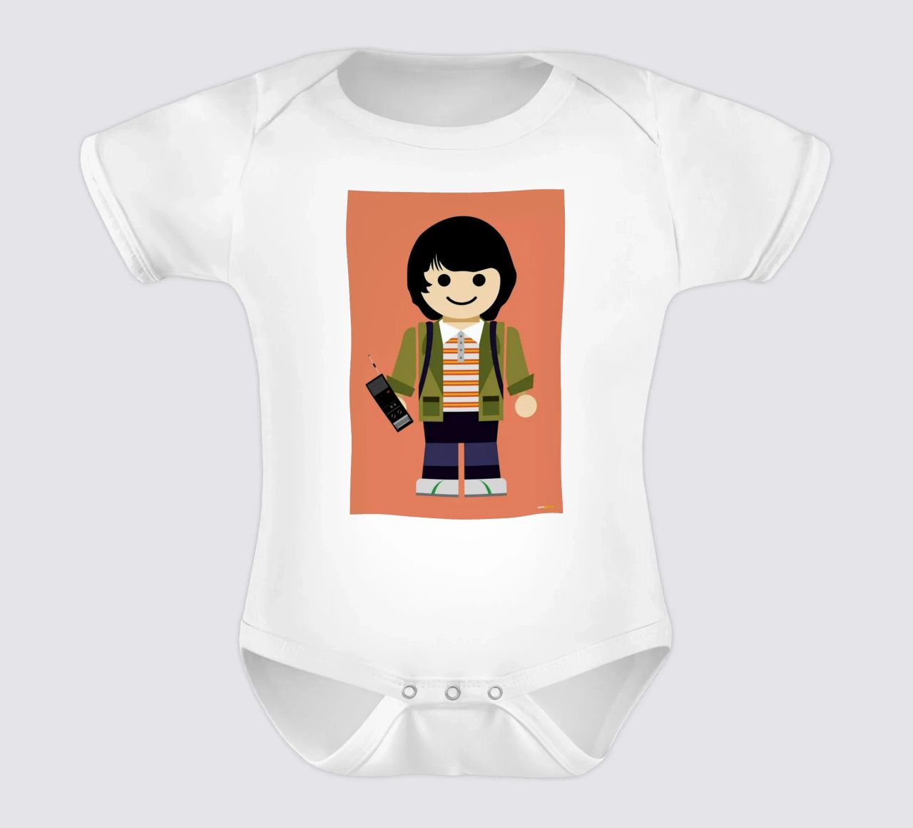 Mike Toy Kurzarm Babybody von Rafa Gomes