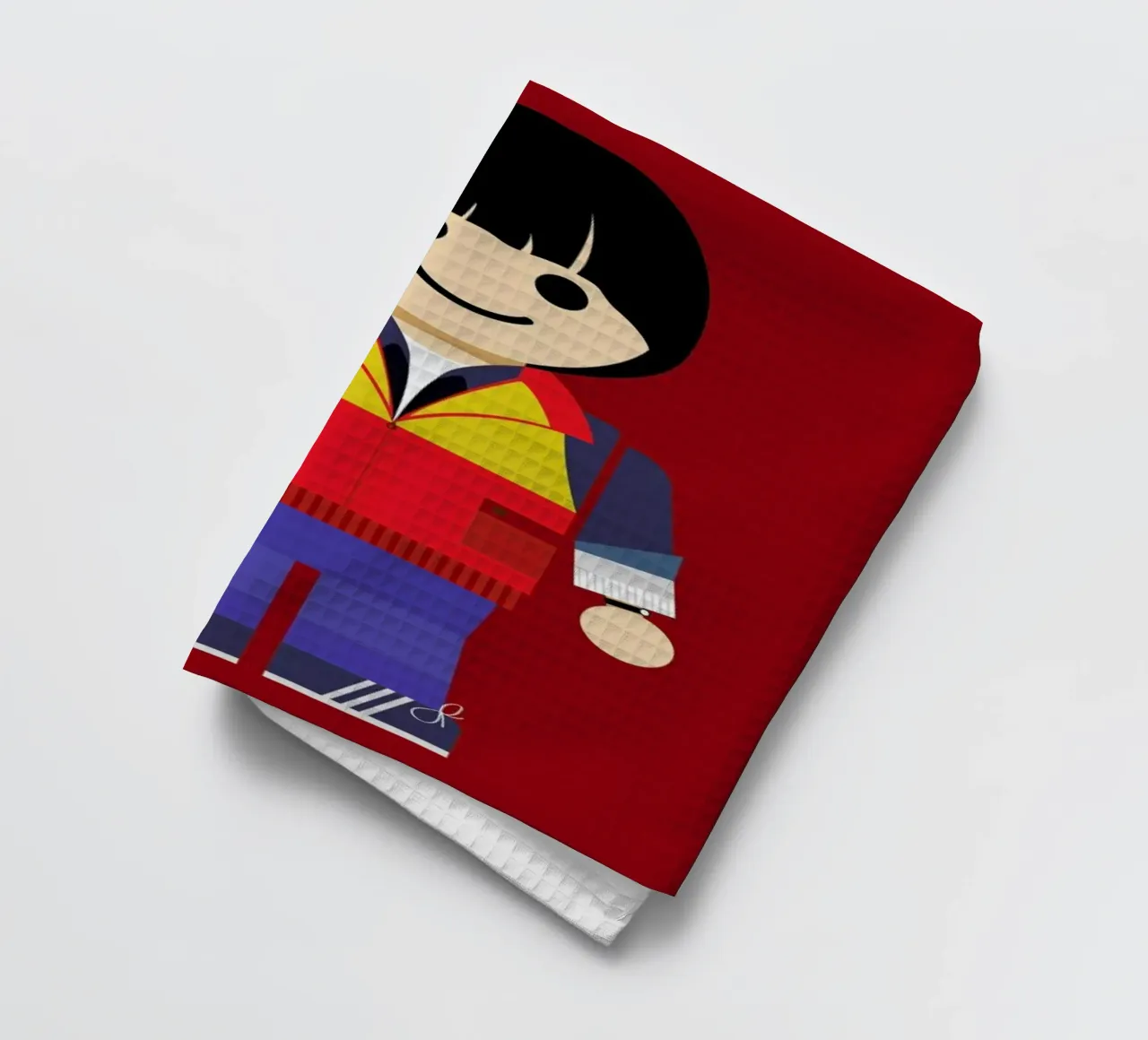 Will Toy tea towel by Rafa Gomes