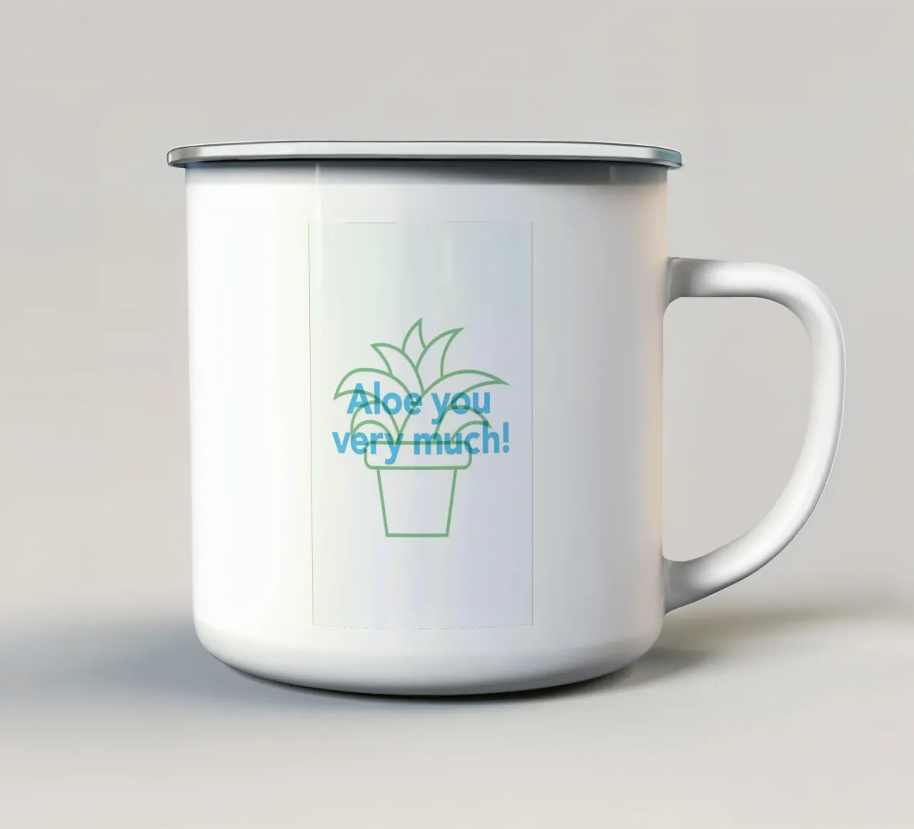 Aloe tazza in smalto da Evita Witzenhausen