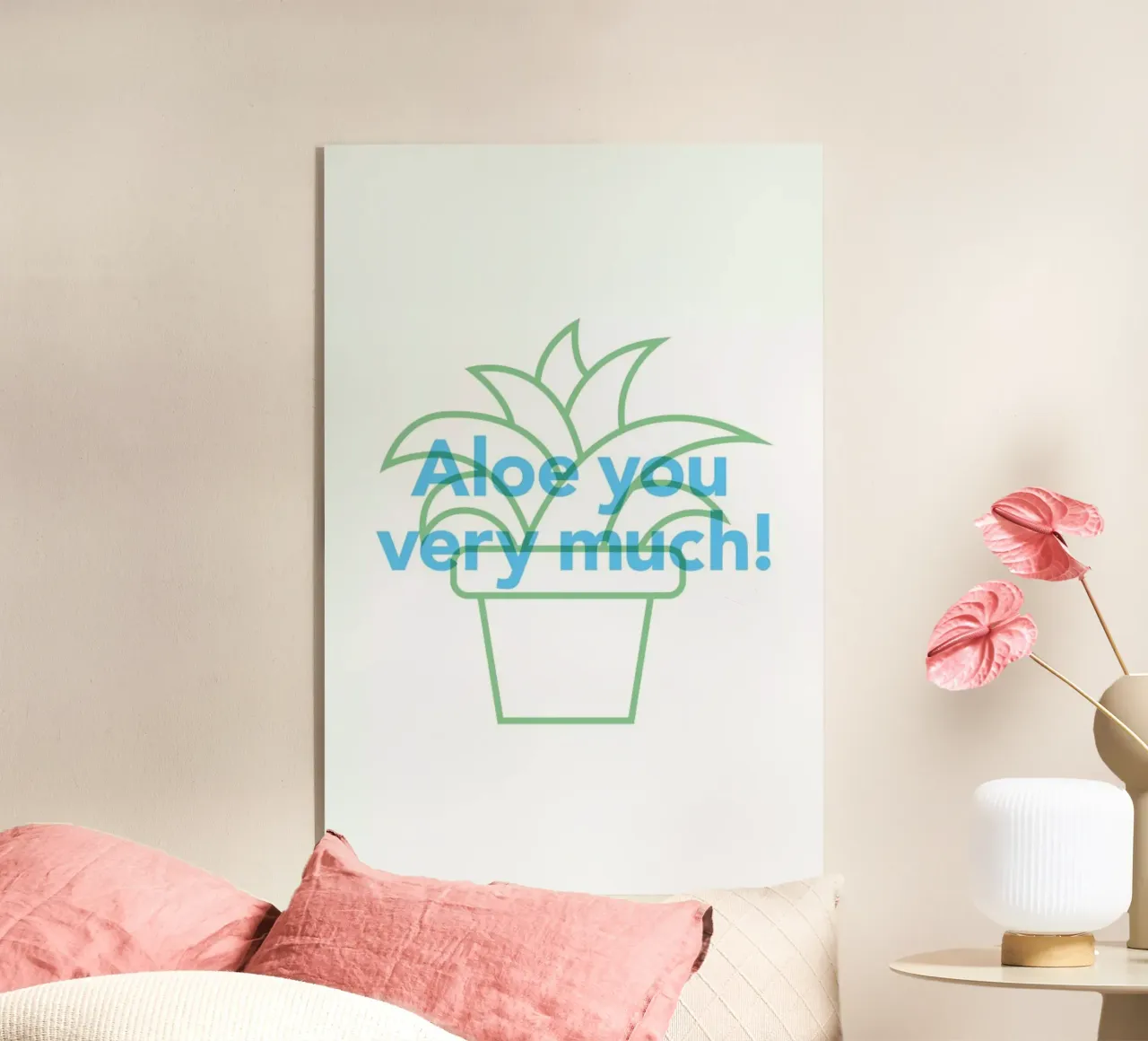 Aloe acrylic glass by Evita Witzenhausen
