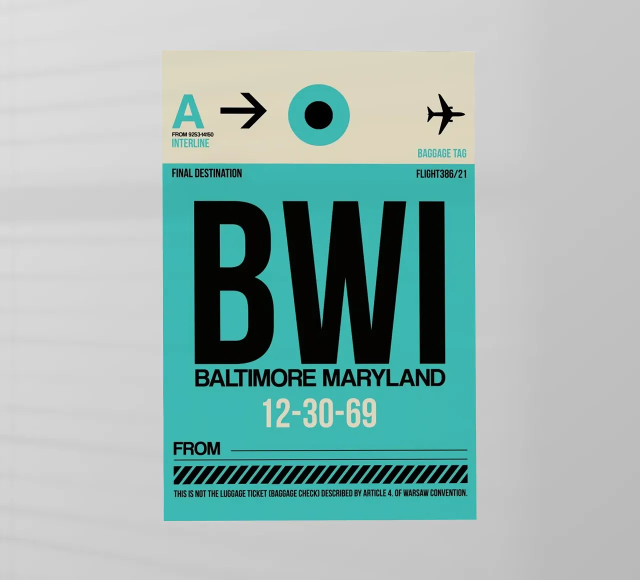 BWI - Baltimore pellicola backlit da Naxart