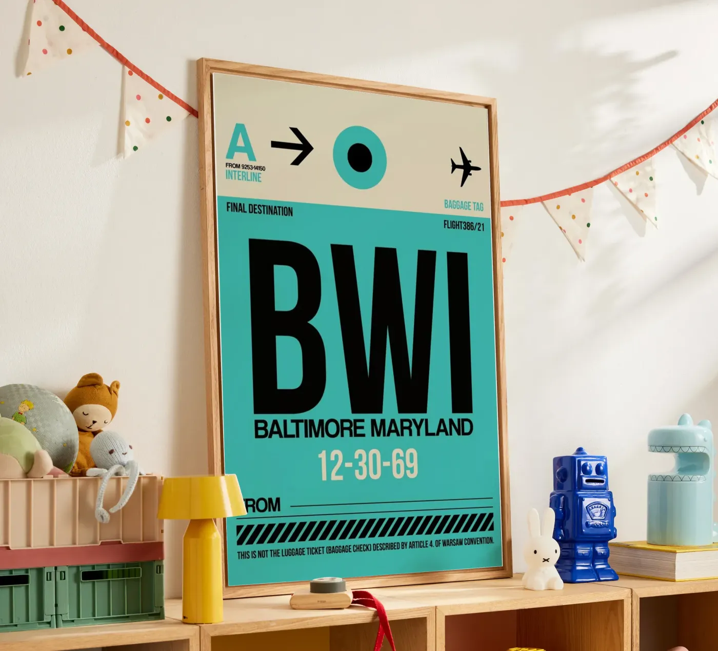 BWI - Baltimore Acryl-Glas von Naxart