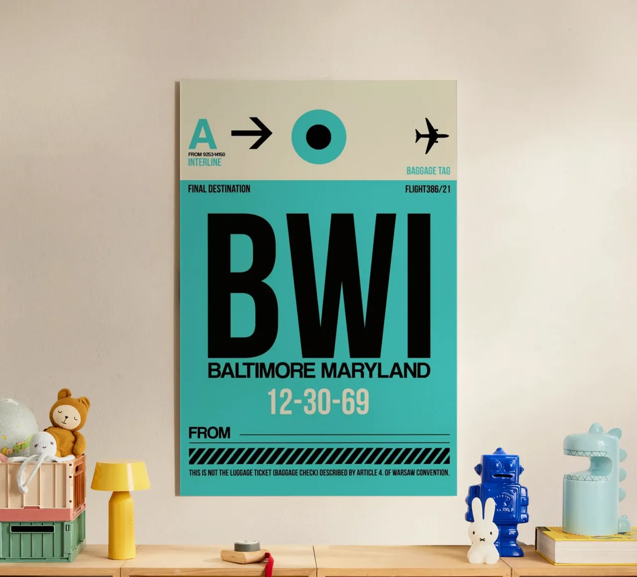 BWI - Baltimore plexiglass da Naxart