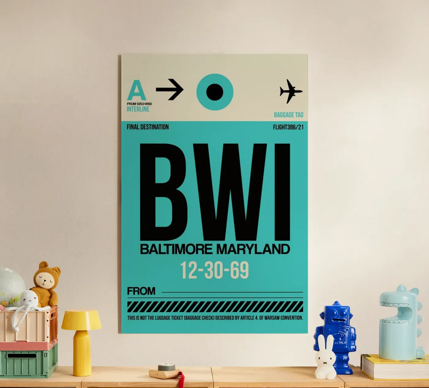 BWI - Baltimore Acryl-Glas von Naxart