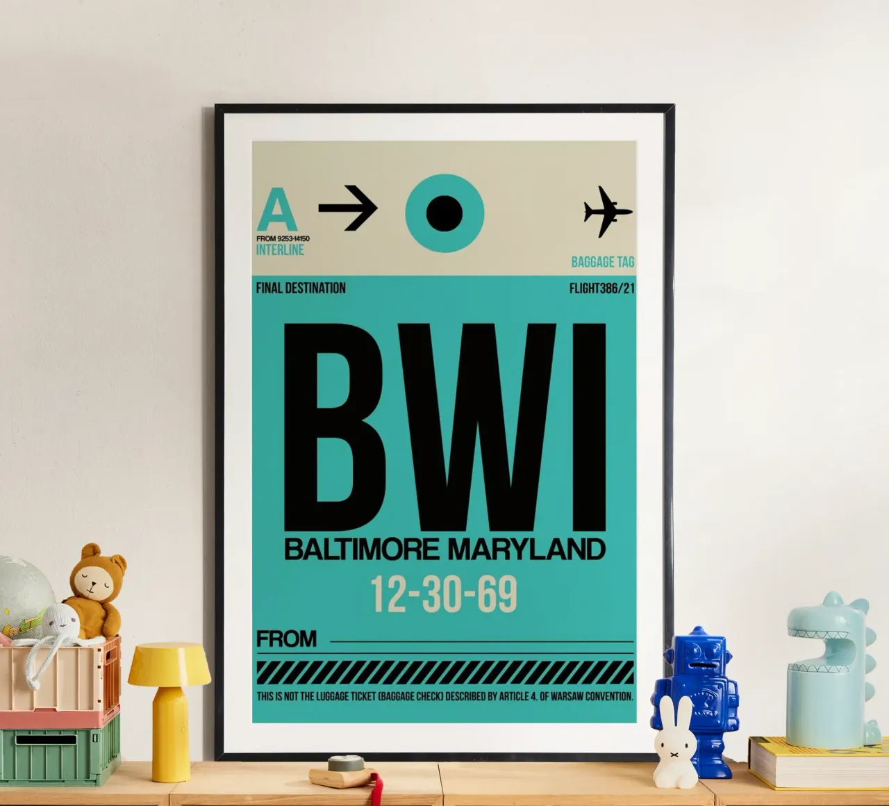 BWI - Baltimore poster da Naxart