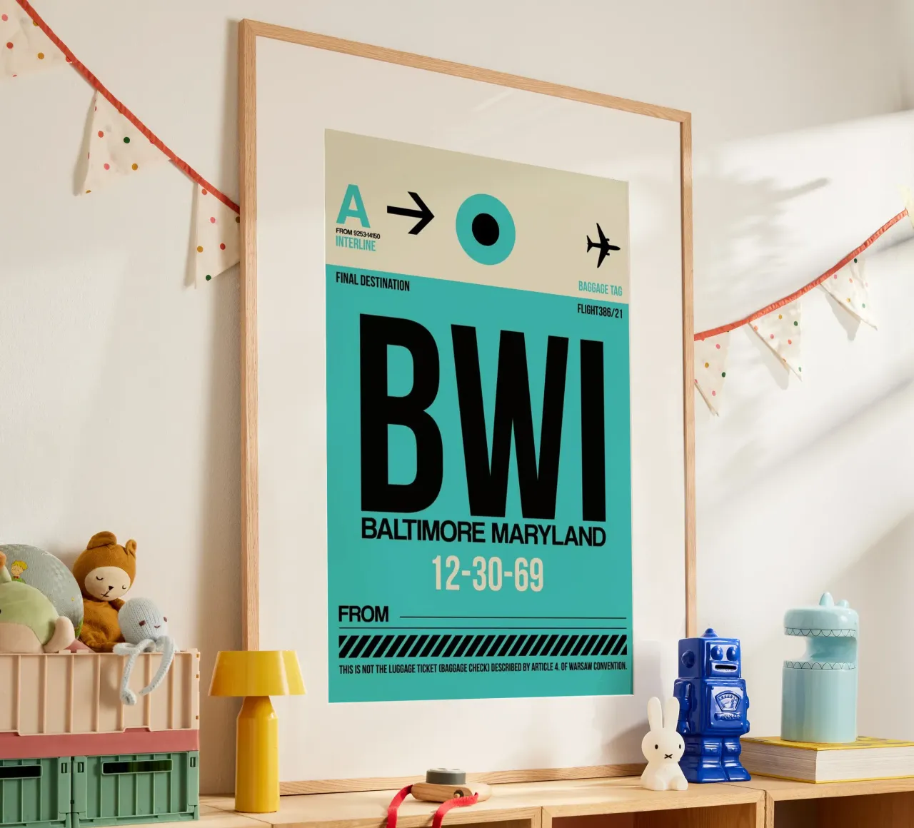 BWI - Baltimore poster da Naxart