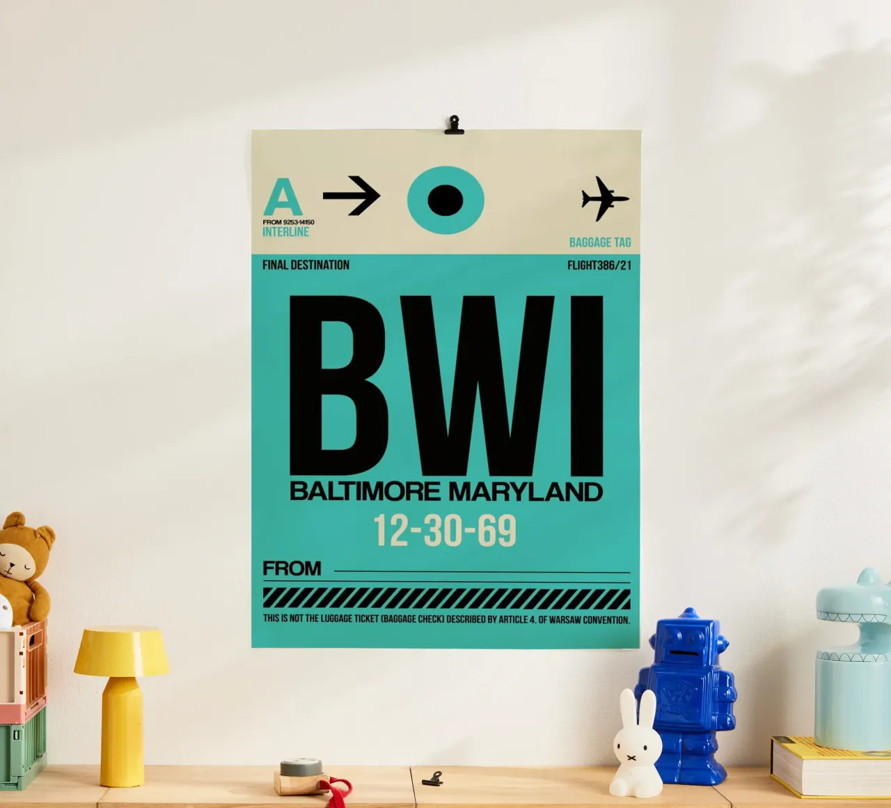 BWI - Baltimore poster da Naxart