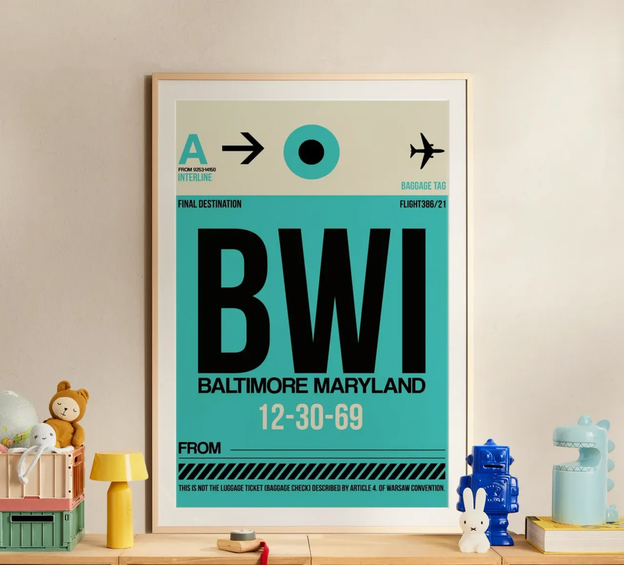 BWI - Baltimore poster da Naxart