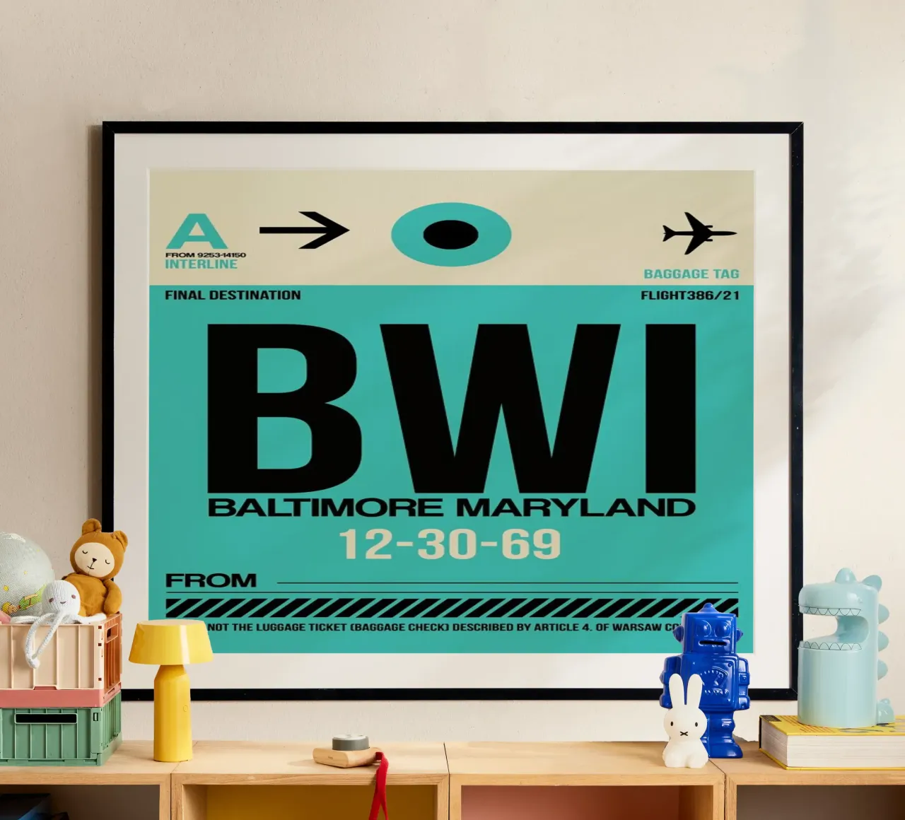 BWI - Baltimore poster da Naxart