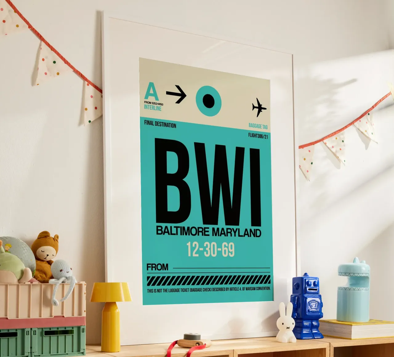 BWI - Baltimore poster da Naxart