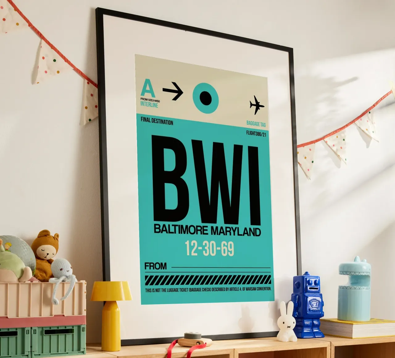 BWI - Baltimore poster da Naxart
