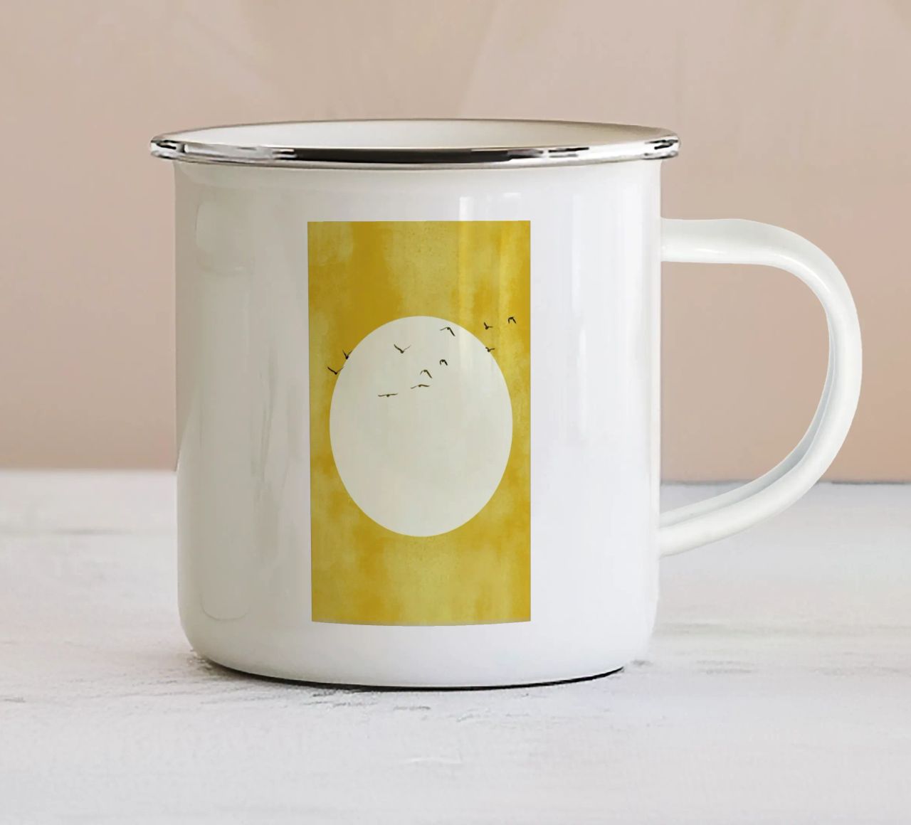 Eternal Sunshine enamel mug by Kubistika