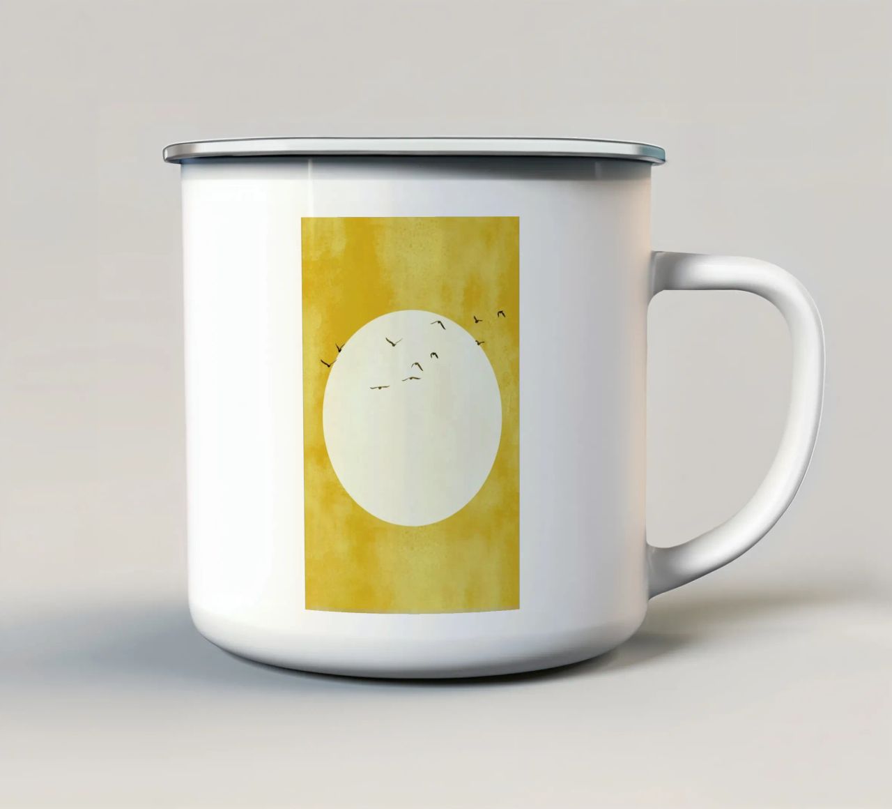Eternal Sunshine enamel mug by Kubistika