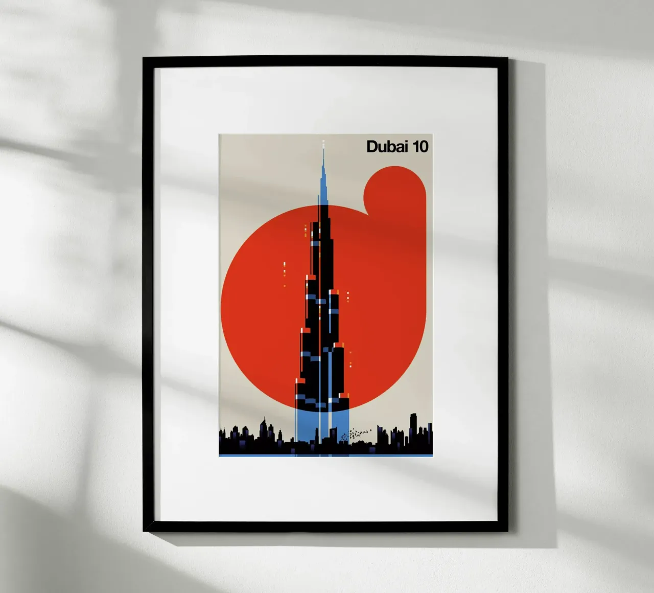 Dubai 10 poster con telaio in plastica da Bo Lundberg