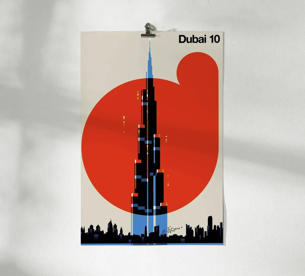 Dubai 10 poster con telaio in plastica da Bo Lundberg
