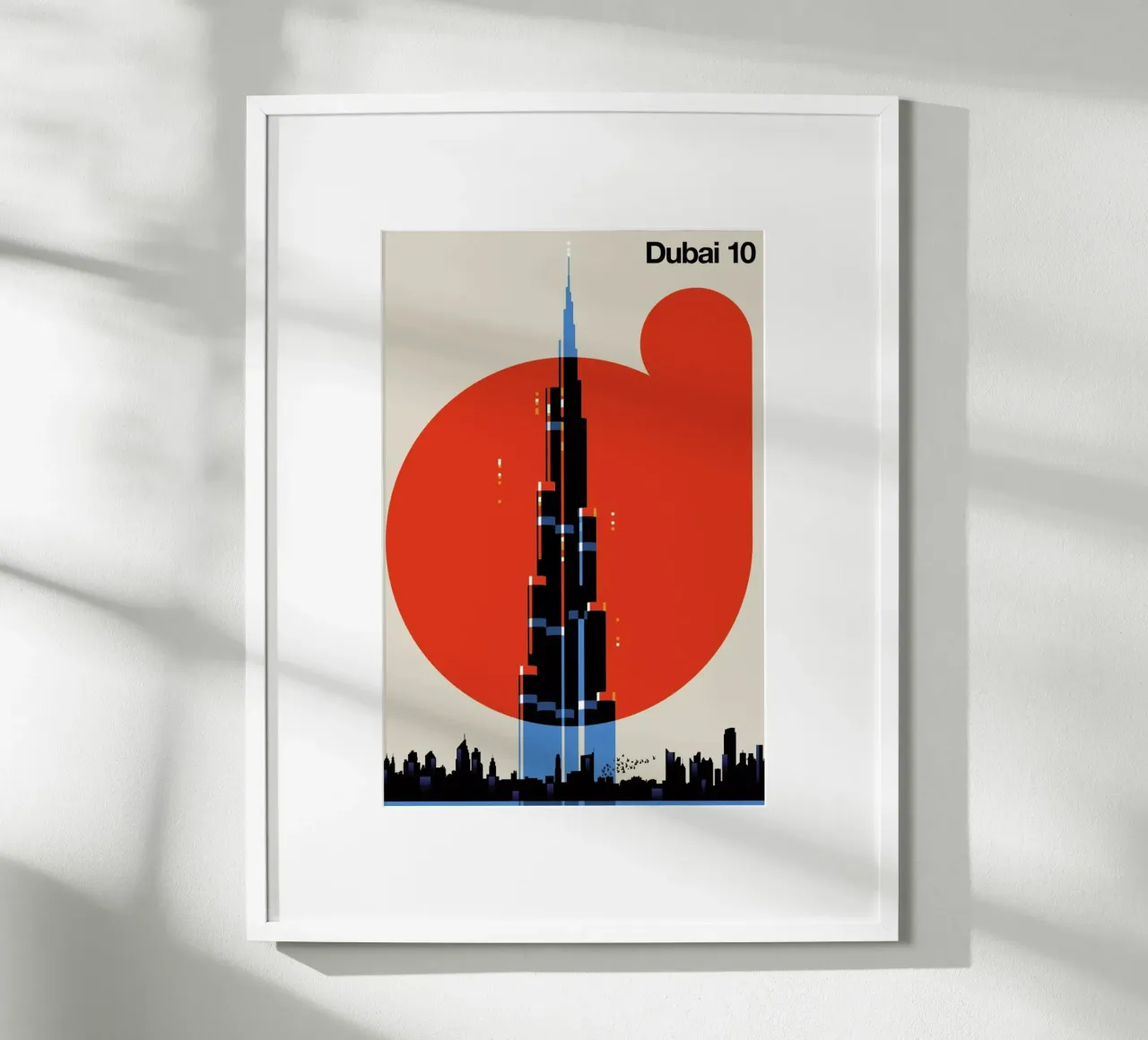 Dubai 10 poster con telaio in plastica da Bo Lundberg
