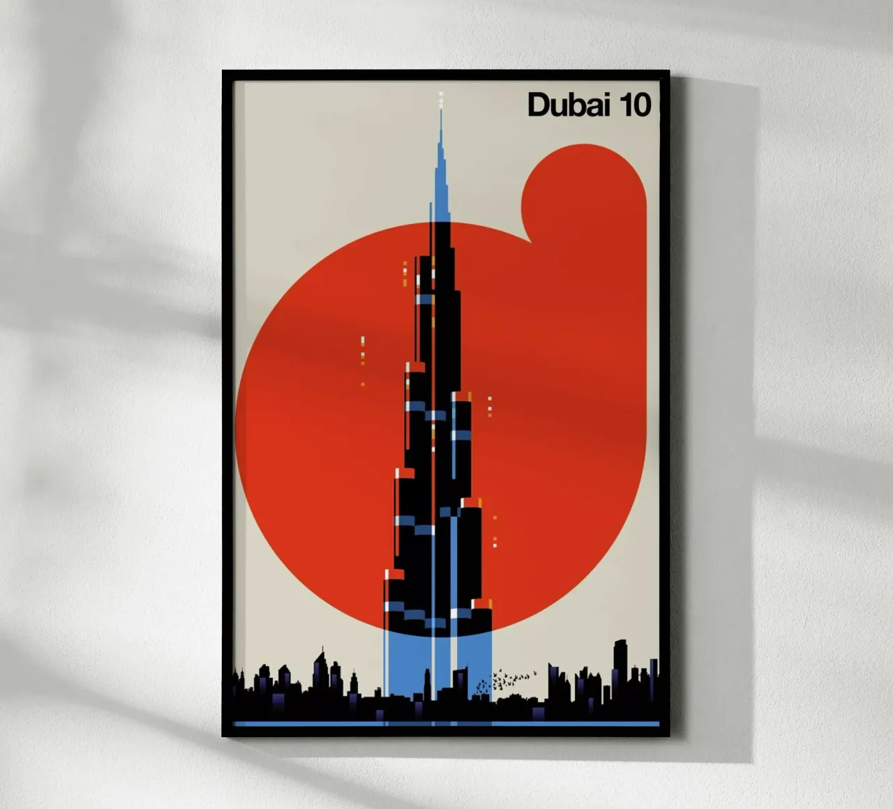 Dubai 10 poster con telaio in plastica da Bo Lundberg