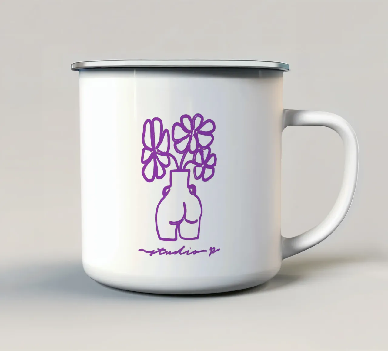 Booty Blooms – Studio 92 tazza in smalto da Studio Mooodz