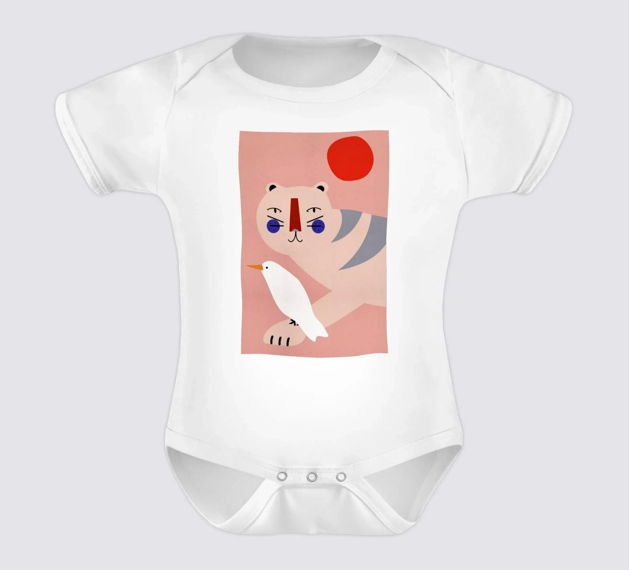 An Unlikely Friendship body neonato maniche corte da Little Flourishes