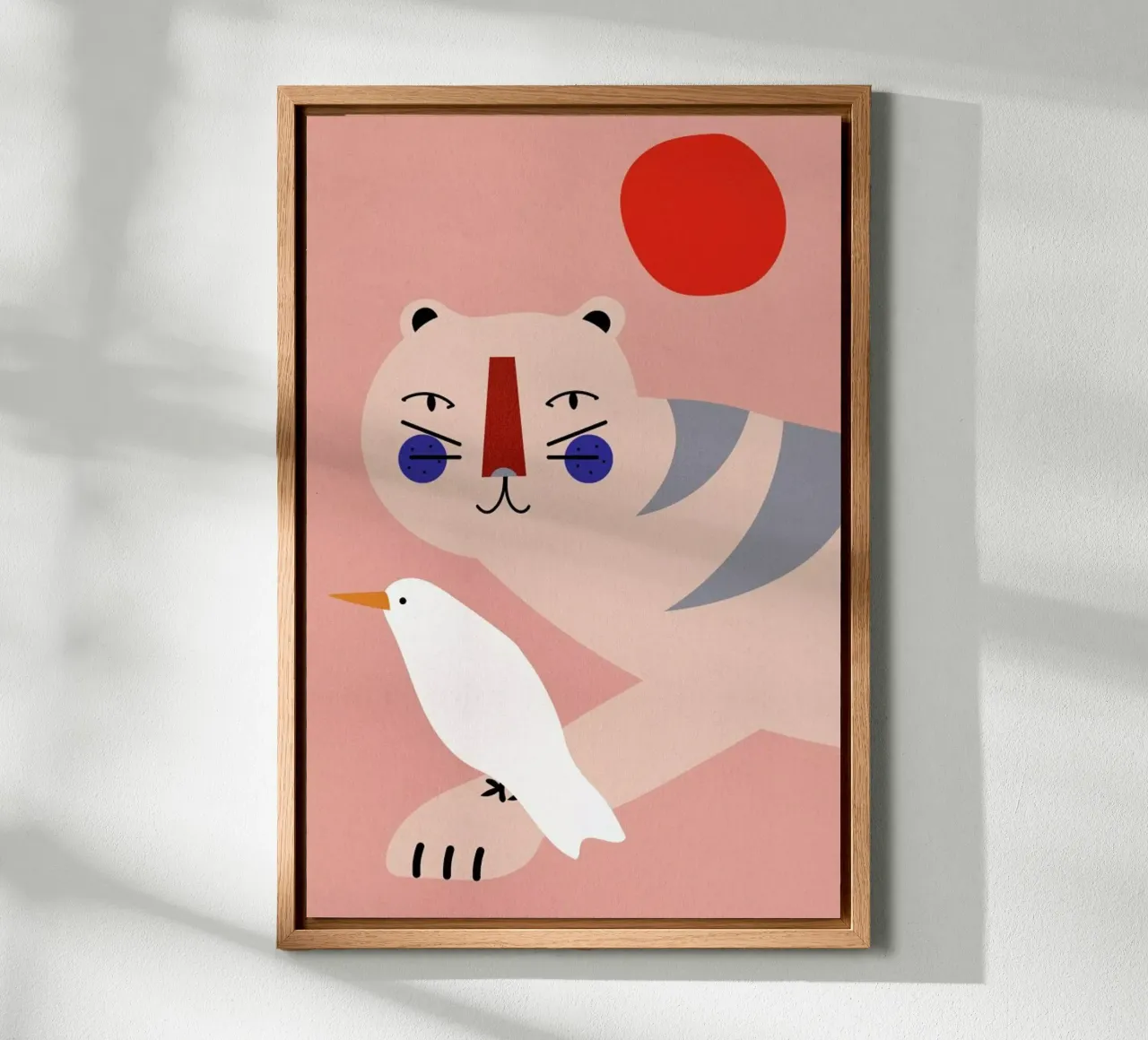 An Unlikely Friendship tela con Cornice a cassetta da Little Flourishes